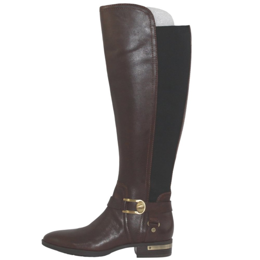 Vince Camuto Leather Medium Calf Tall Shaft Boots - Picture 5 of 11